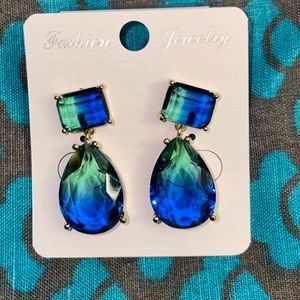 Blue- Teal earrings
